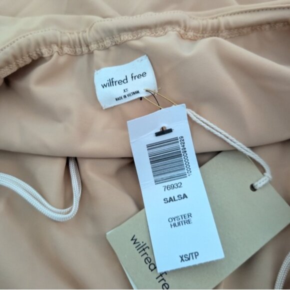 NWT Aritzia Wilfred Salsa halter ruffle top - Picture 4 of 5